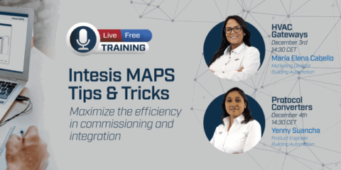 Intesis impartirá formaciones para optimizar el uso de Intesis MAPS en HVAC y convertidores de protocolo