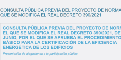 Consulta pública para adaptar la certificación energética de edificios al nuevo marco europeo