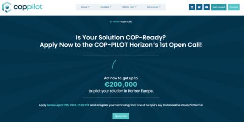 El proyecto Cop-Pilot lanza su primera convocatoria para soluciones Cloud-Edge-IoT