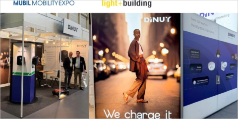Dinuy presenta en Light+Building y Mubil Expo su nueva gama de cargadores eléctricos KNX