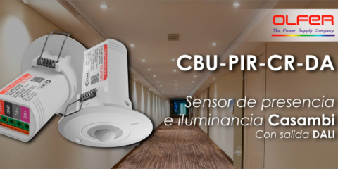 Nuevo sensor para iluminación inteligente Casambi de Electrónica OLFER con salida DALI