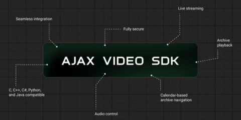 La nueva solución Ajax Video SDK permite integrar la videovigilancia en software de terceros