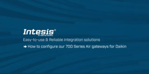 Configuración del gateway 700 Series Air para sistemas Daikin con Intesis