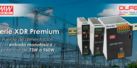 Serie XDR Premium de fuente de alimentación para carril DIN distribuida por Electrónica OLEFR