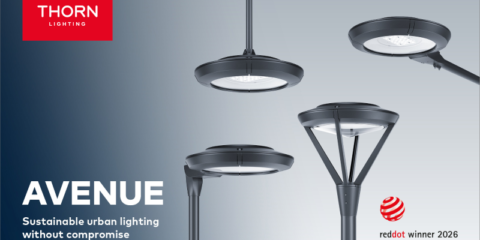 La luminaria Avenue de Thorn Lighting gana el Red Dot Design Award por su diseño innovador
