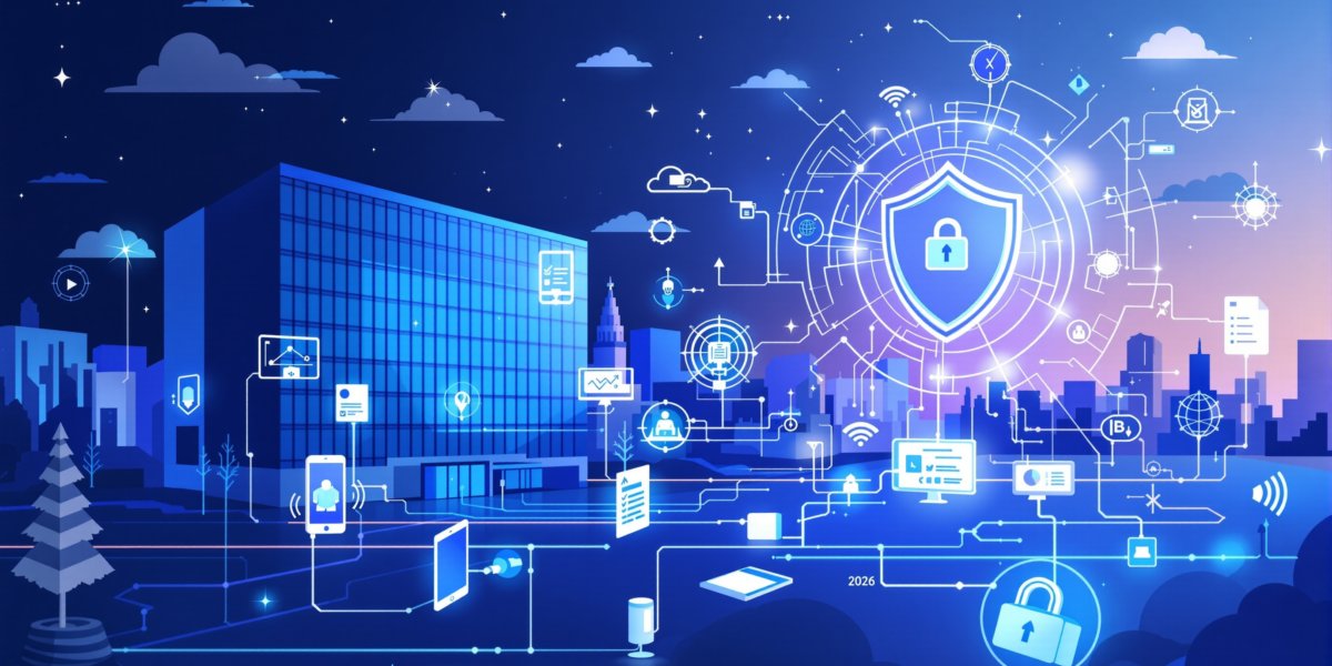 Ilustración de ciberseguridad de la Comisión Europea sobre la Ley de Ciberresiliencia y productos digitales seguros