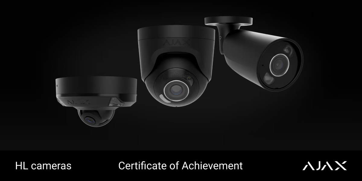 Imagen de Ajax Systems HL Cameras, premiadas en los Fire & Security Matters Awards 2026.