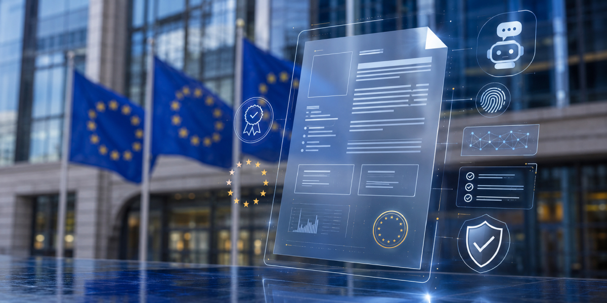 Imagen sobre la Comisión Europea y las directrices de transparencia para proveedores de inteligencia artificial bajo el Reglamento de IA