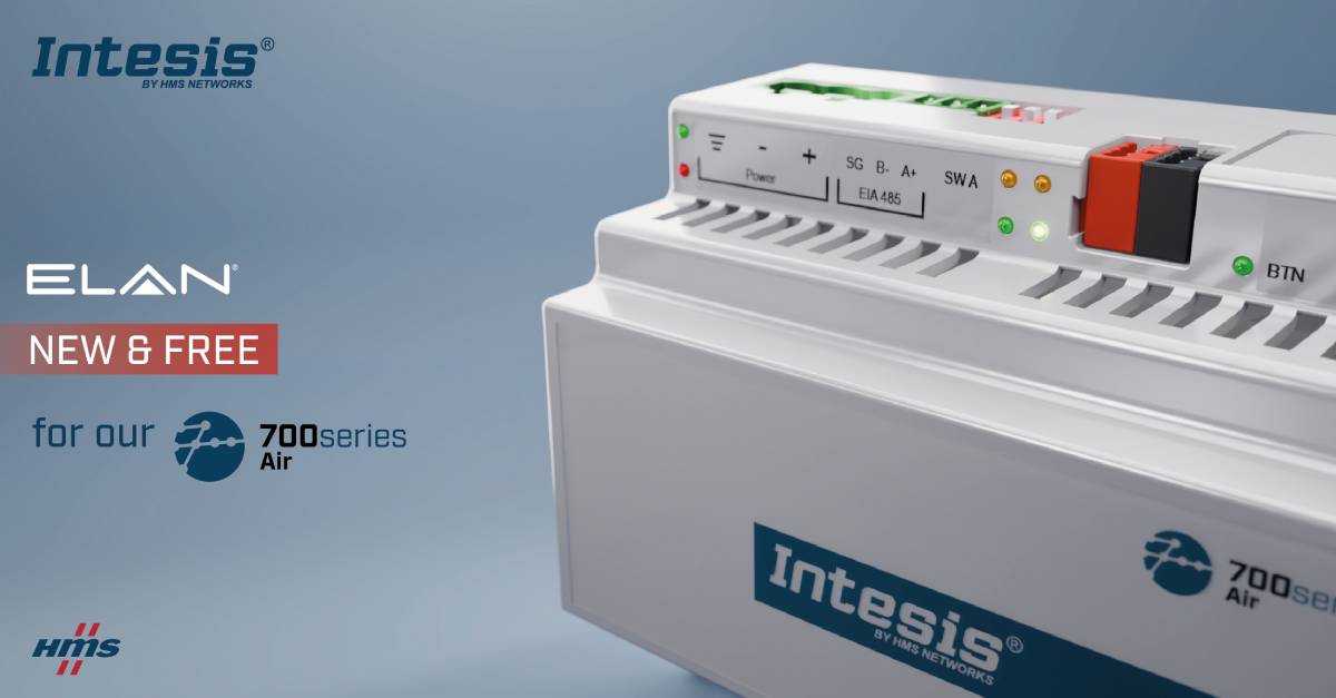 nuevo controlador de pasarela HVAC de Intesis para ELAN