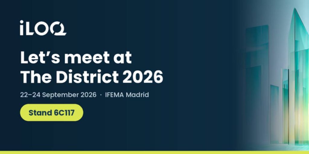 iLOQ presentará sus soluciones de acceso digital sin baterías en The District 2026