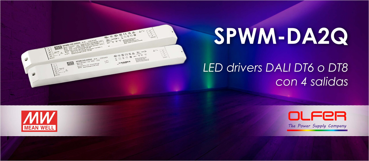 Electrónica OLFER amplía su catálogo con la serie SPWM-DA2Q para el control de iluminación inteligente