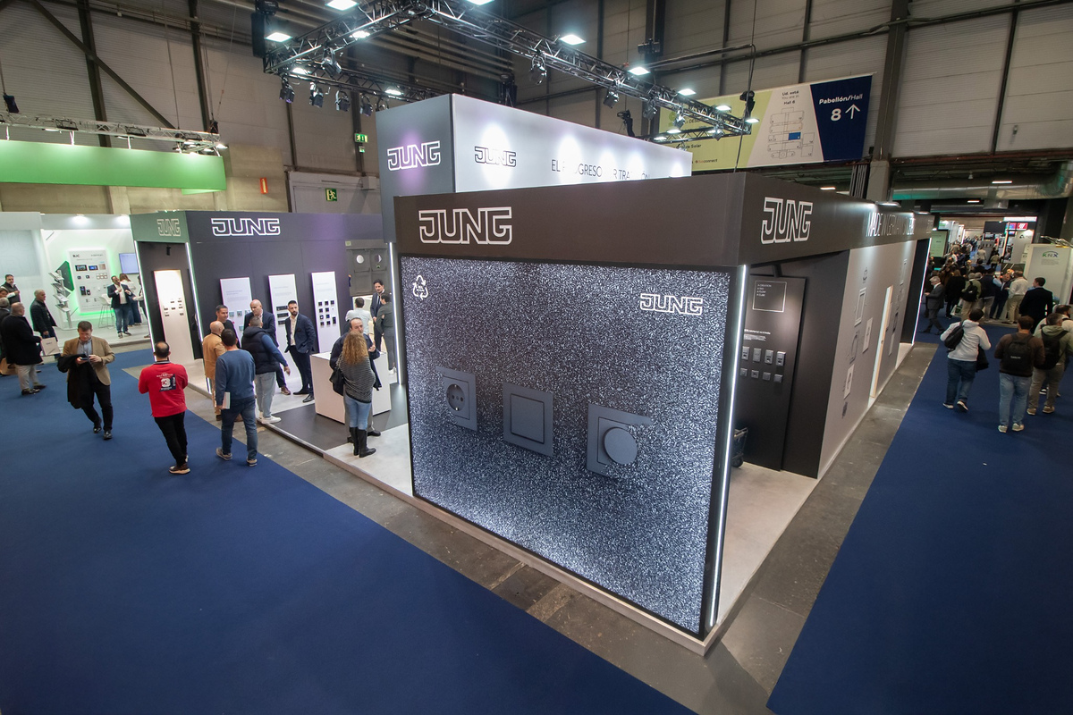 Soluciones KNX y JUNG HOME de JUNG Ibérica para automatización eléctrica y domótica en ferias sectoriales