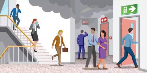 Nuevo modelo de IA para guiar evacuaciones por rutas más seguras durante incendios en edificios