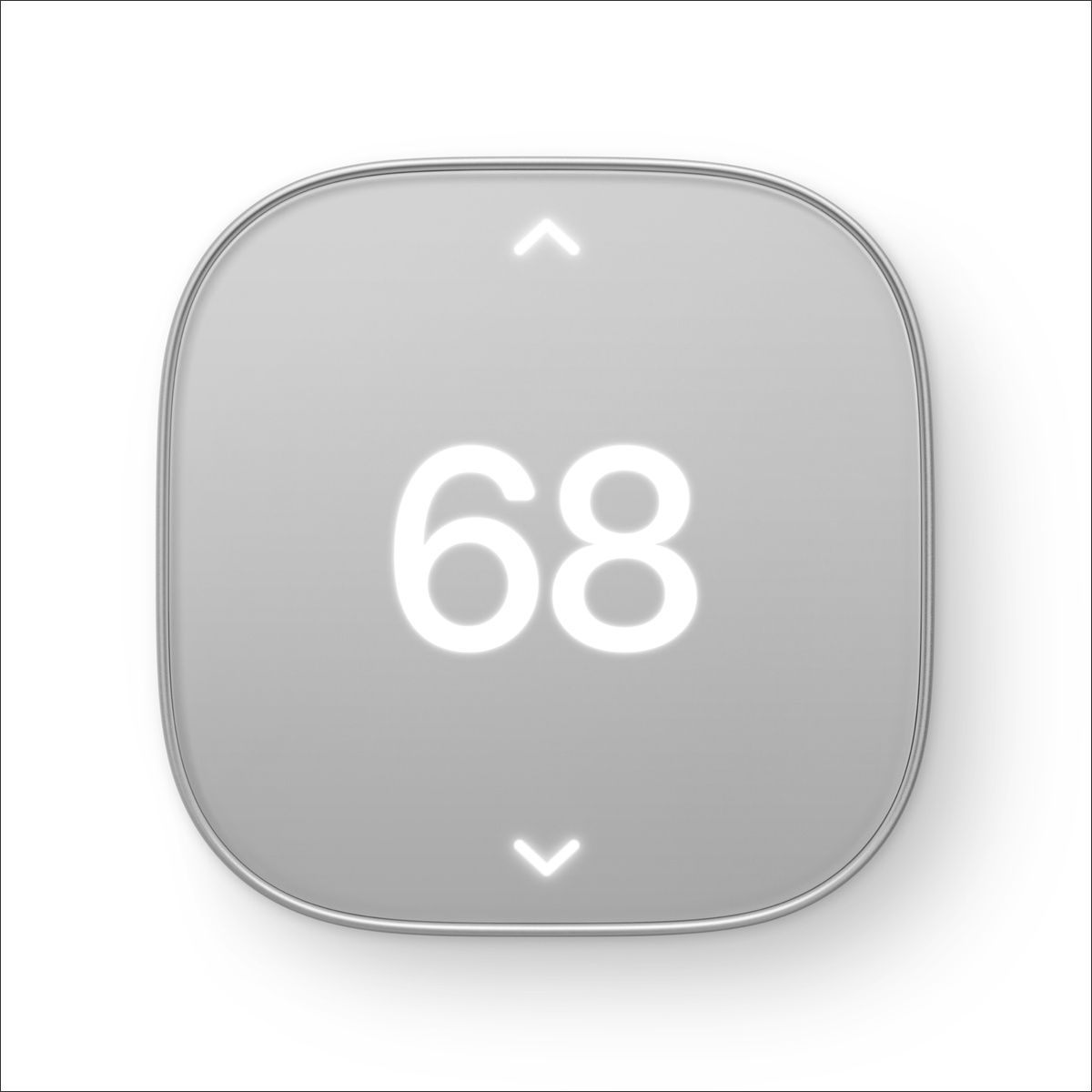 Termostato inteligente de Schneider Electric para Apple Home, con marco metálico y pantalla mate para el hogar conectado