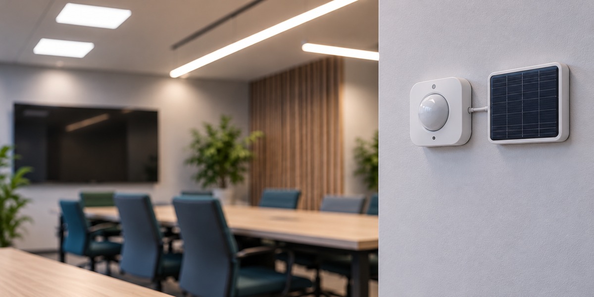 Imagen no proporcionada sobre HOPES, que usa luz artificial interior para alimentar sensores IoT en edificios inteligentes
