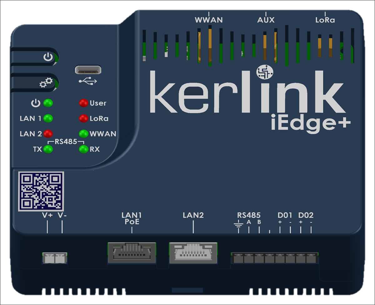 Pasarela interior LoRaWAN Wirnet iEdge de Kerlink para edificios inteligentes, BMS e IoT con computación edge.